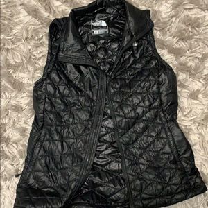 North Face Black Waterproof Thermal Vest